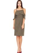 Figl Rochie mini dama Cyrion M478 olive - Verde