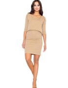 Figl Rochie mini dama Glengaine M206 bej - Bej