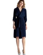 Figl Rochie mini dama Guindry M464 culoare granat - Albastru inchis