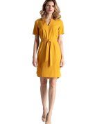 Figl Rochie mini dama Sadure M669 mustar - Galben