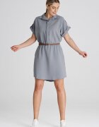 Figl Rochie model M1001 - lejera - gri - viscoza