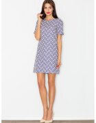 Figl Rochie model M519 - geometric - pentru zi cu zi - poliester