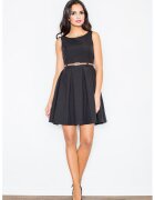 Figl Rochie mulata - neagra - fara maneci - poliester -