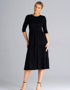 Figl Rochie neagra - pentru zi cu zi - din material usor -