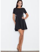 Figl Rochie scurta - neagra - pentru orice ocazie - poliester