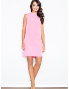 Figl Rochie simpla - bretele groase - roz - bumbac