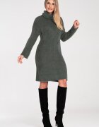 Figl Rochie tricotata - nylon - verde -