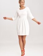 Figl Rochie usor evazata - ecru - poliester