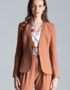 Figl Sacou dama jacheta clasica - maro - poliester