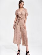 Figl Salopeta dama - kimono - larga - roz - poliester