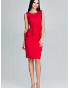 Figl Set fusta si bluza fusta creion - bluza cu volane - rosu