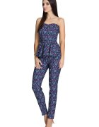 Figl Set pantaloni lungi si bluza corset - model M606 - bleumarin - poliester