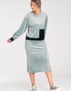 Figl Set trening din catifea M1036 - fusta - Verde