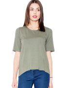 Figl Tricou cu mânecă scurtă pentru femei Ygrailde M436 Olive - Verde