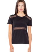 Figl Tricou dama cu maneca scurta Isone M468 negru - Negru