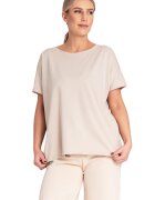 Figl Tricou dama M1164 - Bumbac/Elastan - Bej -