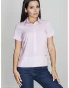Figl Tricou polo cu fenta lunga cu capse - Poliester/Elastan