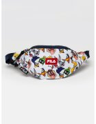 FILA Borseta cu imprimeu Thies Warner Bros - Alb/Galben/Albastru indigo