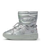 FILA Ghete flatform cu logo - Argintiu