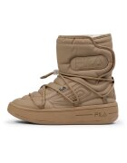 FILA Ghete flatform cu logo - Maro deschis