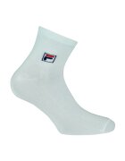 FILA Pachet 3 perechi sosete - Unisex - Quarter - Albdsaf - Alb