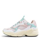 FILA Pantofi sport cu insertii din plasa Collene - Alb/Albastru glaciar/Roz pal