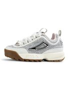 FILA Pantofi sport cu piele intoarsa Disruptor - Alb murdar/Argintiu