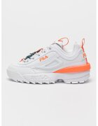 FILA Pantofi sport de piele ecologica cu aspect masiv Disruptor Flower - Alb/Coral