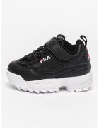 FILA Pantofi sport de piele ecologica cu detaliu logo contrastant Disruptor - Negru
