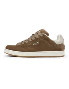 FILA Pantofi sport flatform low-cut din piele intoarsa - Alb fildes/Caramel