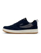 FILA Pantofi sport low-cut din piele intoarsa - Gri deschis/Albastru inchis
