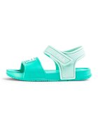 FILA Sandale cu inchidere velcro si logo - Verde persan/Verde menta