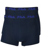 FILA Set de boxeri cu banda logo - 2 perechi - Bleumarin