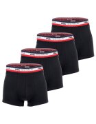 FILA Set de boxeri cu banda logo in talie - 4 perechi - Negru