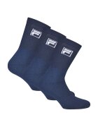 FILA Set de sosete lungi unisex - 3 perechi - Albastru