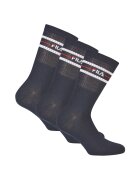 FILA Set de sosete lungi unisex - 3 perechi - Bleumarin