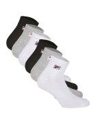 FILA Set de sosete lungi unisex - 6 perechi - Alb/Negru/Gri