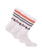 FILA Set de sosete lungi unisex cu logo - 3 perechi - Alb