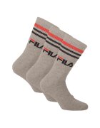 FILA Set de sosete lungi unisex cu logo - 3 perechi - Gri