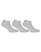 FILA Set de sosete pana la glezna unisex - 3 perechi - Gri melange