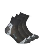 FILA Set de sosete scurte unisex - 3 perechi - Negru