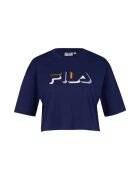 FILA Tricou crop cu logo - Albastru