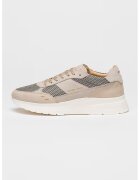 Filling Pieces Pantofi sport de piele cu insertii de plasa - Maro nisip