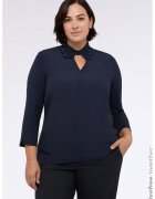 Fiorella Rubino Bluza cu decupaj - Albastru ultramarin