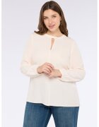 Fiorella Rubino Bluza-tunica cu decupaj - Crem