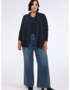 Fiorella Rubino Cardigan din lurex - fara inchidere - Albastru inchis