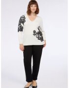 Fiorella Rubino Pantaloni conici cu talie inalta - Negru
