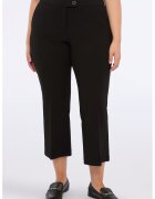 Fiorella Rubino Pantaloni crop cu talie inalta - Negru