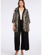 Fiorella Rubino Pantaloni crop evazati cu snur - Negru
