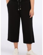 Fiorella Rubino Pantaloni crop si snur - Negru